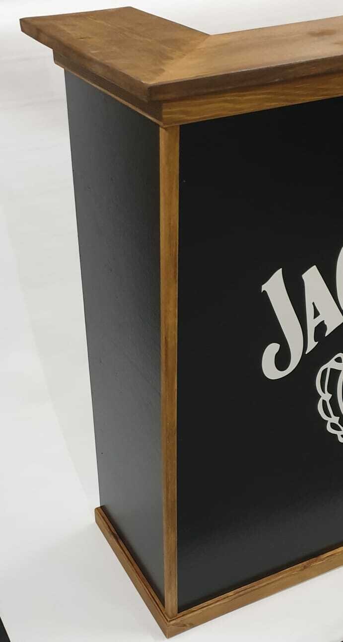Black JD Home Drinks Bar, Cocktail Bar, Summer Bar, Garden Bar, Summerhouse Bar, Man Cave Bar, Jack Daniels.