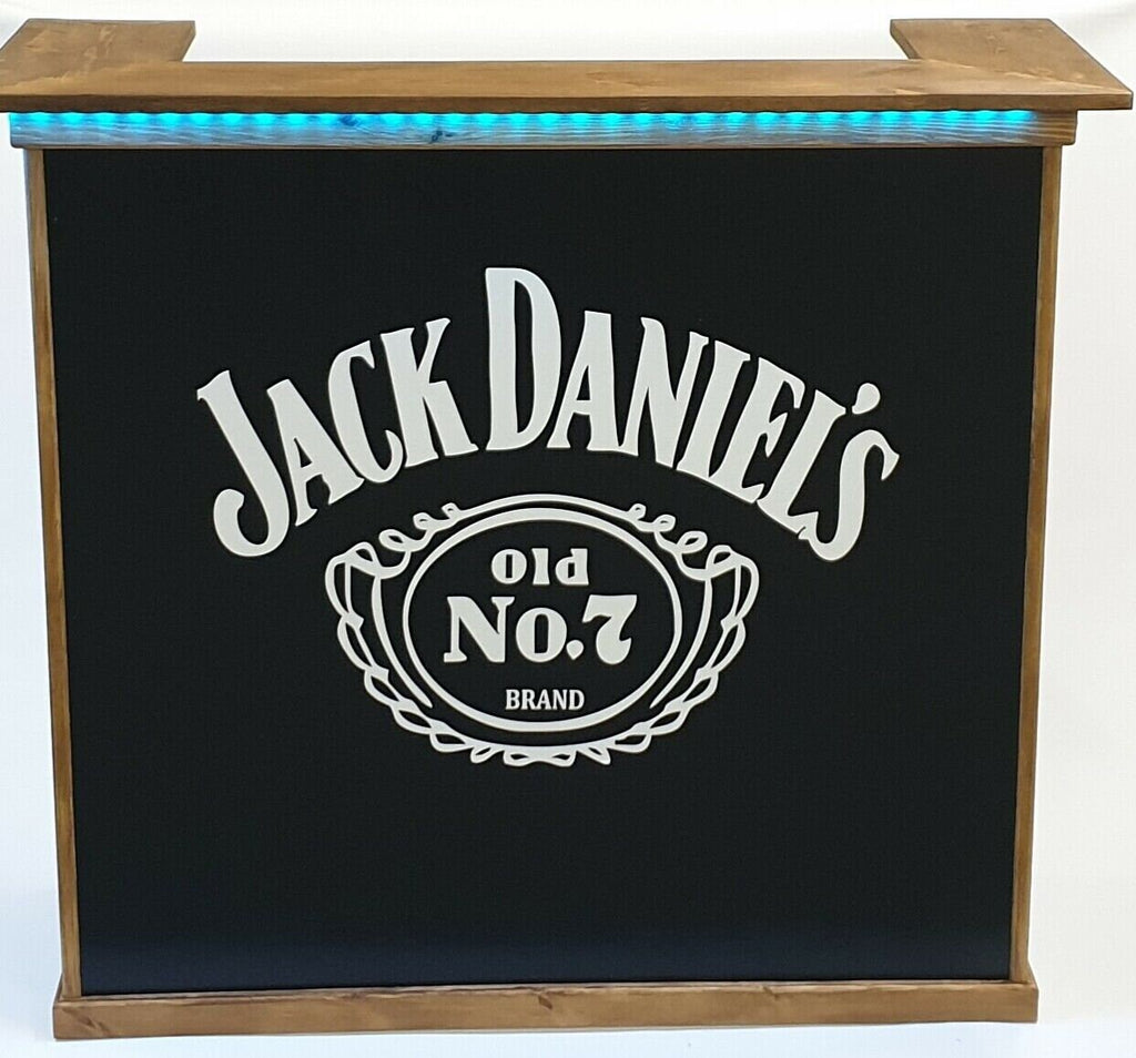 Black JD Home Drinks Bar, Cocktail Bar, Summer Bar, Garden Bar, Summerhouse Bar, Man Cave Bar, Jack Daniels.